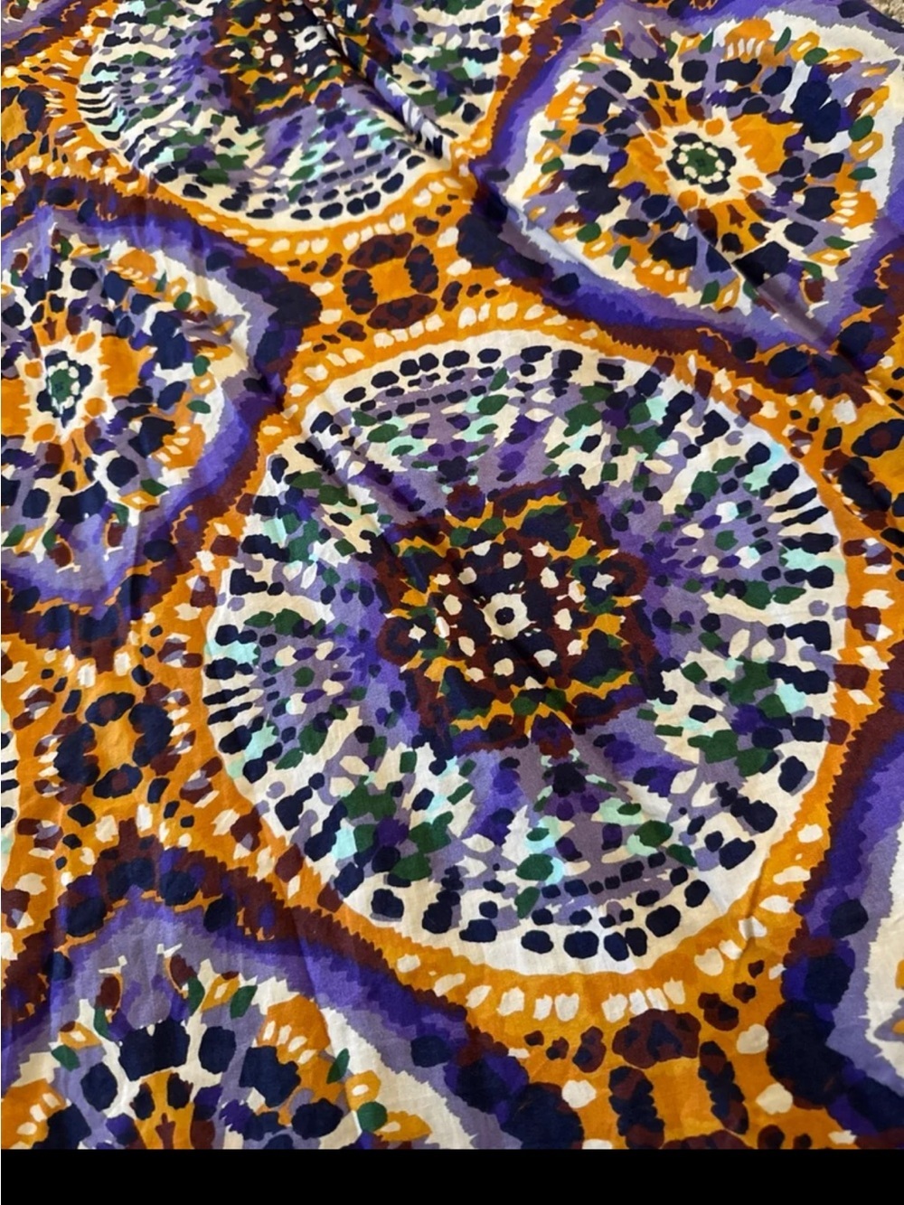 NWT Jennifer & Grace Ochre Kaleidoscope Print Maxi Skirt size Small - Picture 12 of 12